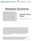 Metabolic Syndrome. Scientific Status Report