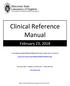 Clinical Reference Manual