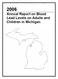 2006 Annual Report on Blood Lead Levels on Adults and Children in Michigan