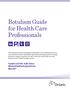 Botulism Guide. Professionals