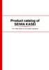 Product catalog of SEIWA KASEI. - For a Wide Variety Use of Cosmetic Ingredients -