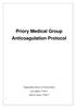 Priory Medical Group Anticoagulation Protocol