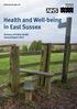 Health and Well-being in East Sussex