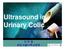 이학종분당서울대학교병원. Ultrasound in Urinary Colic