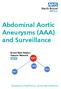 Abdominal Aortic Aneurysms (AAA) and Surveillance