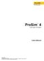 ProSim 4. Users Manual. Vital Signs Simulator