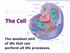 The Cell. The smallest unit of life that can perform all life processes.