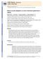 NIH Public Access Author Manuscript Neuroreport. Author manuscript; available in PMC 2012 October 5.