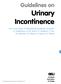 Guidelines on Urinary Incontinence