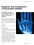 Diagnosis and management of rheumatoid arthritis