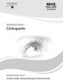 Information about... Ciclosporin. Ophthalmology Service Scottish Uveitis National Managed Clinical Network