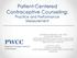 Patient-Centered Contraceptive Counseling: Practice and Performance Measurement