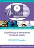 Yoga Therapy & Mindfulness for Mental Health