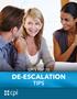 CPI S TOP 10 DE-ESCALATION TIPS