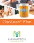 With the OsoLean Plan, You re on Your Way to a Better You! Contents. The OsoLean Plan An Introduction and Overview.