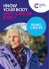 KNOW YOUR BODY SPOT CANCER EARLY BOWEL CANCER