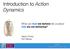 Introduction to Action Dynamics