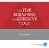 Introducing The Five Behaviors of a Cohesive Team