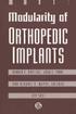 Modularity of Orthopedic Implants