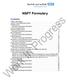 NSFT Formulary Contents