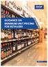 GUIDANCE ON MINIMUM UNIT PRICING FOR RETAILERS GUIDANCE ON MINIMUM UNIT PRICING FOR RETAILERS