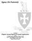 Sigma Chi Fraternity. Chapter Annual Report & Awards Application. Combined