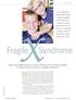 FragilexSyndrome. Holly Roos son, Parker, was not quite four years old, but