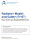 Radiation Health and Safety (RHS )