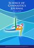 Science of Gymnastics Journal