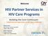 HIV Partner Services in HIV Care Programs