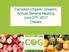 Canadian Organic Growers Annual General Meeting June 27 th, 2017 Ottawa