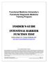 INSIDER S GUIDE INTESTINAL BARRIER FUNCTION TEST