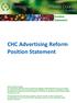 CHC Advertising Reform Position Statement