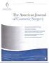 The American Journal of Cosmetic Surgery