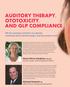 AUDITORY THERAPY, OTOTOXICITY, AND GLP COMPLIANCE