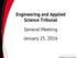 Engineering and Applied Science Tribunal. General Meeting January 25, 2016