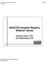 NAACCR Hospital Registry Webinar Series