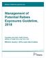 Management of Potential Rabies Exposures Guideline, 2018