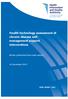 Health technology assessment of chronic disease selfmanagement