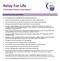 Relay For Life Committee Position Descriptions