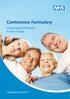Continence Formulary. Continence Products A User Guide