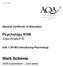 abc Mark Scheme Psychology 5186 Specification B General Certificate of Education Unit 1 (PYB1) Introducing Psychology 2008 examination - June series