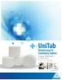 UniTab. Disinfectant & Sanitizing Tablets A bleach alternative in tablet form DIN: Code: (120 x 6.55 g tablet)