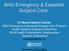 Surgical Care: WHO Emergency & Essential