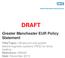 DRAFT. Greater Manchester EUR Policy Statement