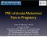 MRI of Acute Abdominal Pain in Pregnancy