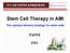 Stem Cell Therapy in AMI