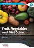 Fruit, Vegetables and Diet Score