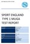 SPORT ENGLAND TYPE 1 MUGA TEST REPORT