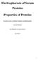 Electrophoresis of Serum Proteins. Properties of Proteins